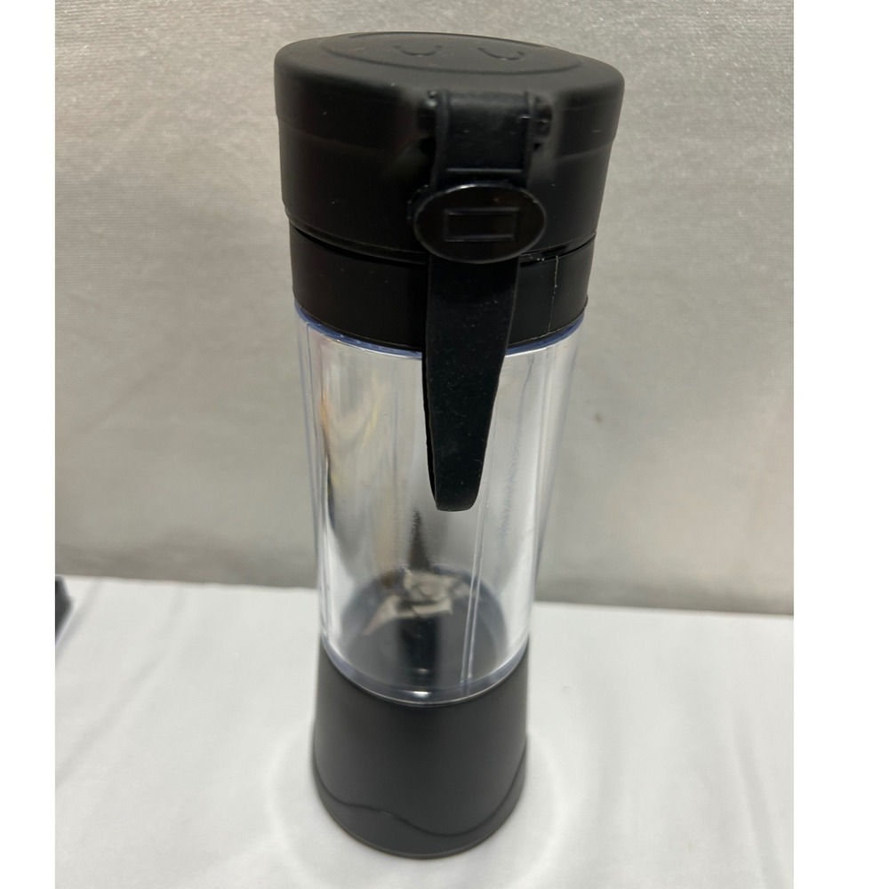 Prime Cuisine Portable Blender Unisex 380mL Black Rechargeable USB 6-Prong Blade